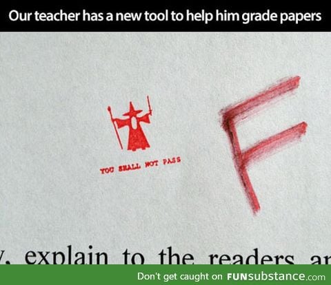New chop for grading papers