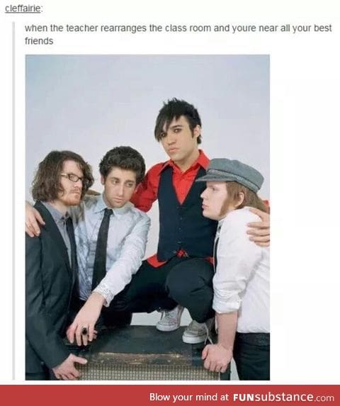 I've sent this to my small friend group and we've assigned different band members-im Pete.