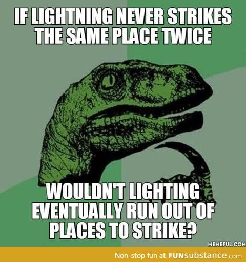 Lightning strikes