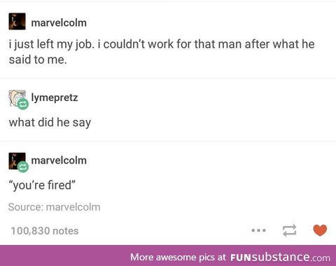I just left my job