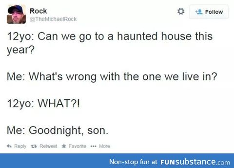 One way to frighten your kids