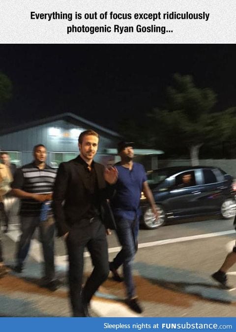 He is never out of focus