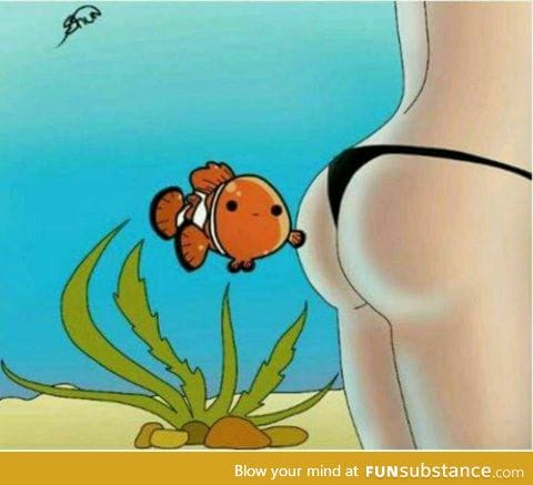 He touched the butt