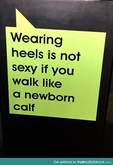 Just FYI ladies