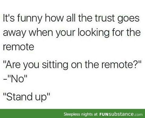 No trust at all