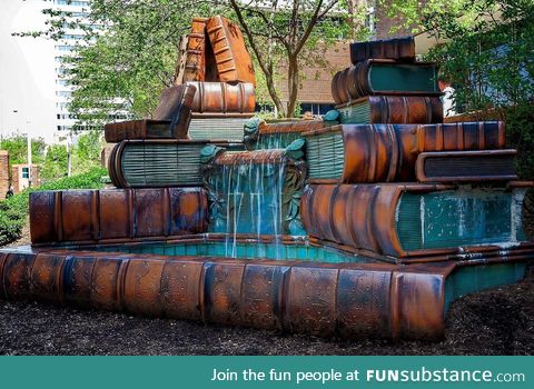 Fountain at the Cinncinati Public Library