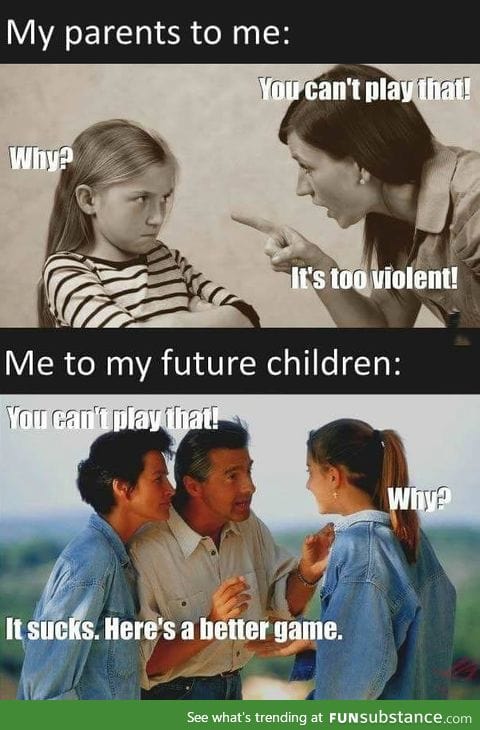 Me when I'm a parent