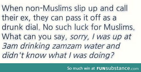 AY muslims bros, unlucky you XD