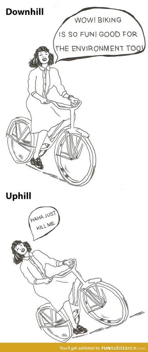 Biking is so much fun