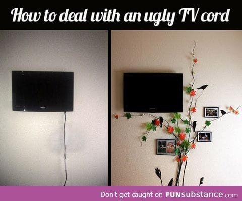 Best way to hide ugly tv cables