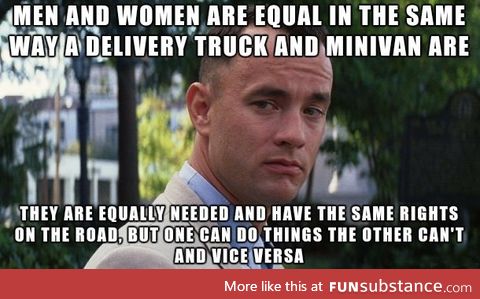 Gender equality exists