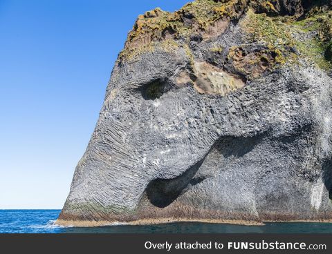 Elephant rock, iceland