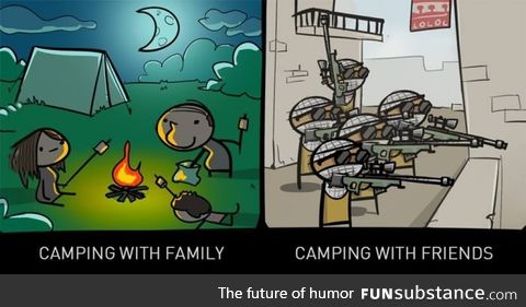 Campers need pampers