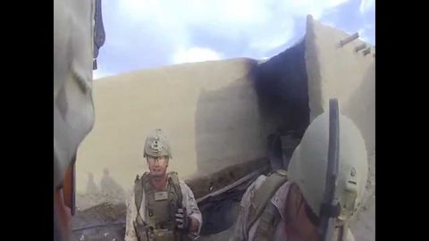 Soldier survives sniper because of helmet