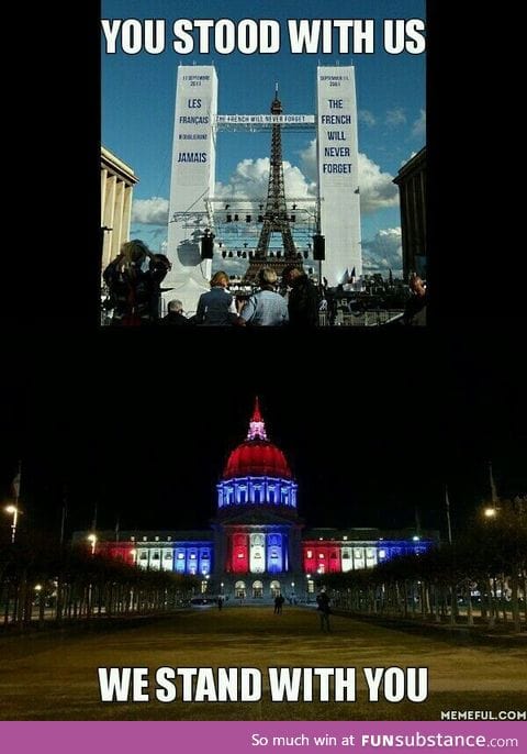 To our friends in France... America stands and mourns with you