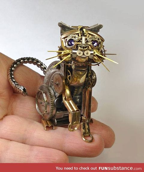 Made from old watch parts