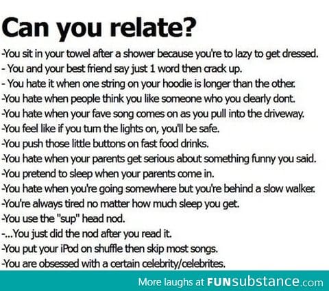 Can you relate?