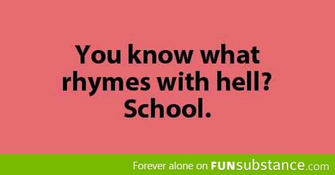 The only rhyme