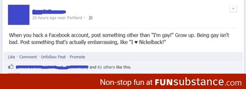 When you hack a FB account