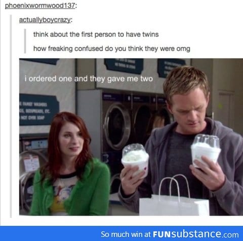 Barney on twins