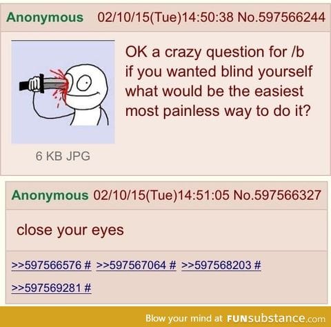 Anon wants to unsee