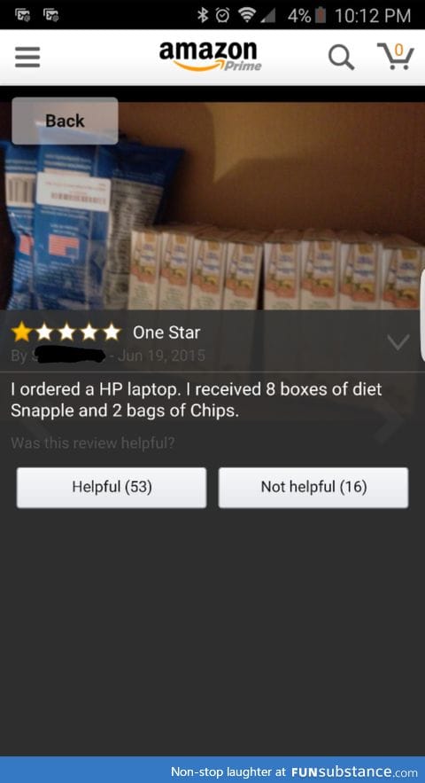 Someone never got their Snapple