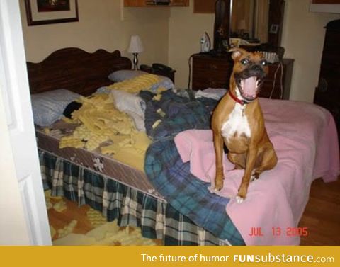 Oh, hi!   I didn't expect you home so soon.