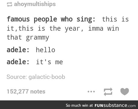 f*ck off Adele