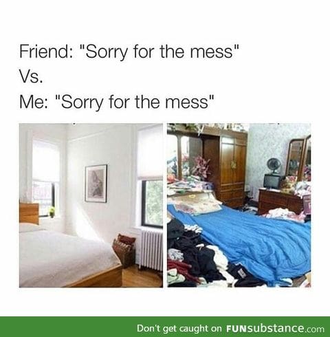 Sorry for the mess