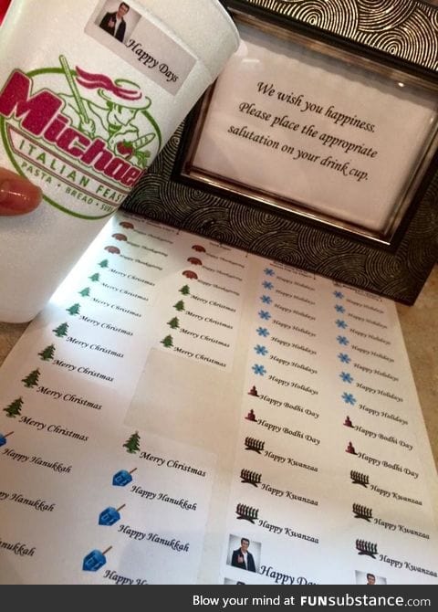 Restaurant's response to the Starbucks cup