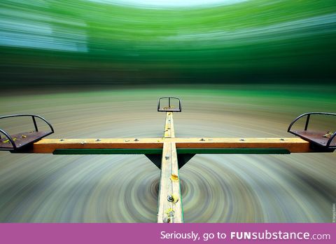 Long exposure on a merry go round