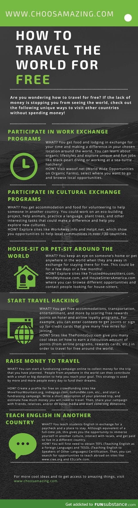 How to travel for free around the world