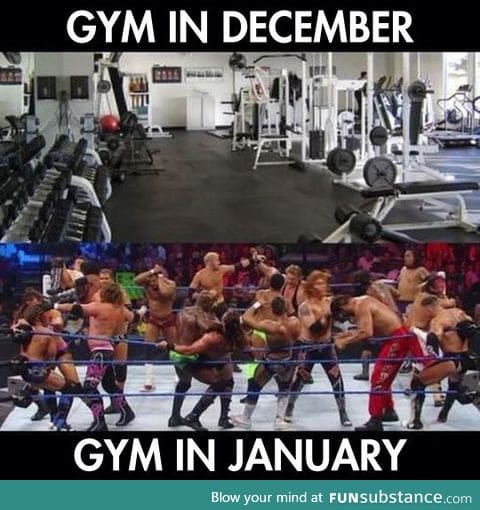 The gym at the end of the year