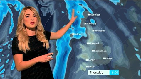British weather reporter uses Star Wars themed puns to address the weather