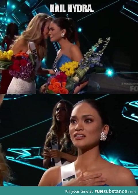 What Miss USA whispered to Miss Philippines