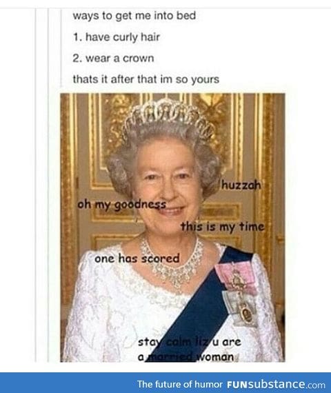 stay calm liz u are a married woman