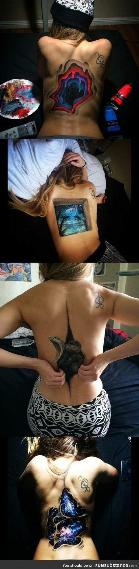 When You Don't Have Paper Or Canvas To Draw, Then Use Your  Girl!