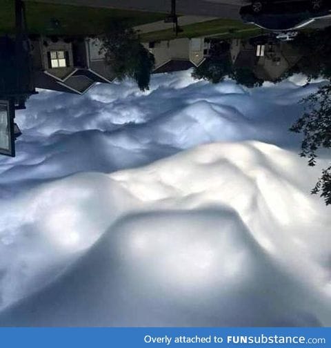 I thought it was snow at first