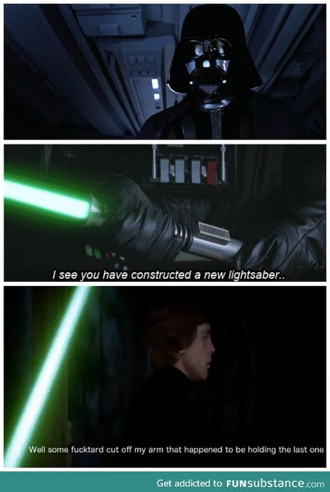 You made a new light saber