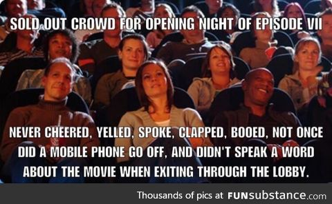 Good guy opening night sold out movie theater audience