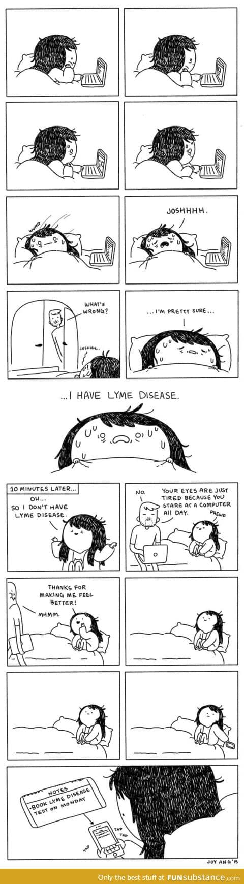 The internet said I had cancer. I had a cold.