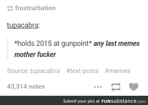 No new memes until 2016