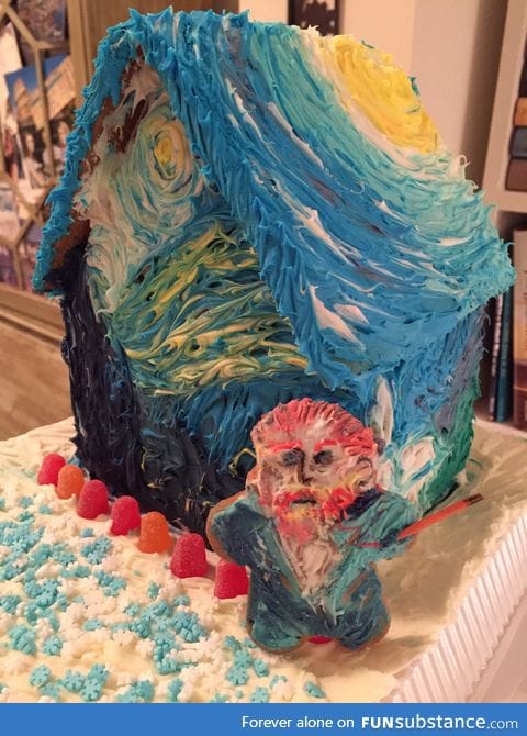 Van Gogh gingerbread house!