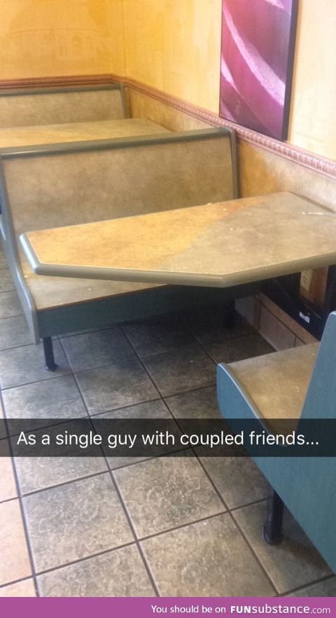 I'm glad restaurants are starting to recognize my social place in this world
