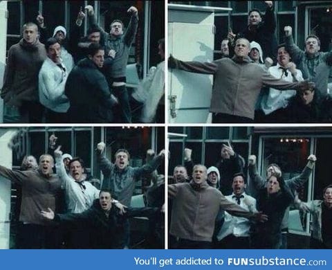 When your school bumps into another school on a school trip