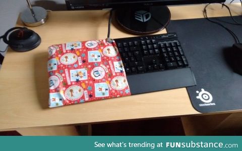 When you paid for half your xmas gift