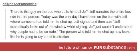 Riding the bus with Jeff