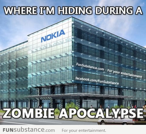 Where I'm hiding during a zombie apocalypse