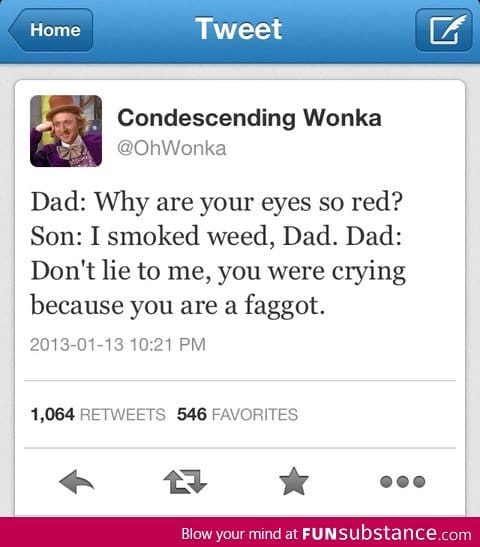 Sums up my relationship with my father