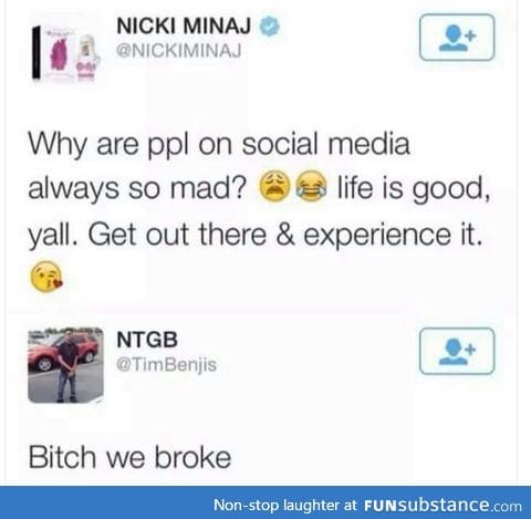 Nicki doesn't understand us